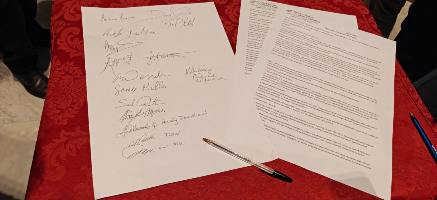 Justice & Peace Europe contributes to Global Nobel Laureates Assembly